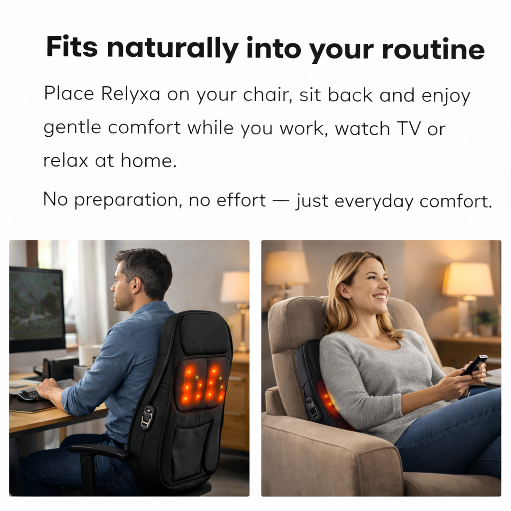 Relyxa™ – Effortless Everyday Comfort for Long Sitting Hours